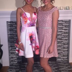 Altard state pink lace dress (right)